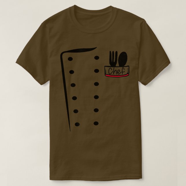 Camiseta Chef Uniform Funny Cook Costume (Frente do Design)
