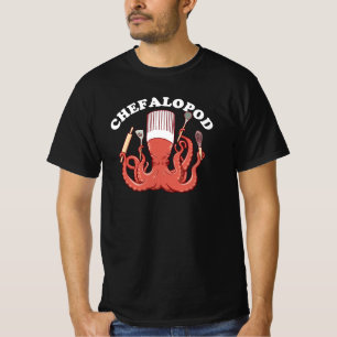 Camiseta Chefalopod   Octopus Chef Funny Pun