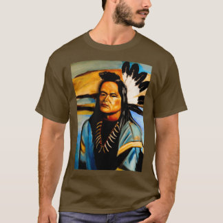 Camiseta Chefe Americano Nativo Longo