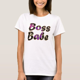 Camiseta Chefe Babe em Black Floral