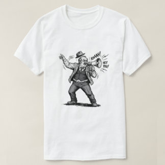 Camiseta Chefe Bravo Megafone Ei Você Gráfico de Quadrinhos