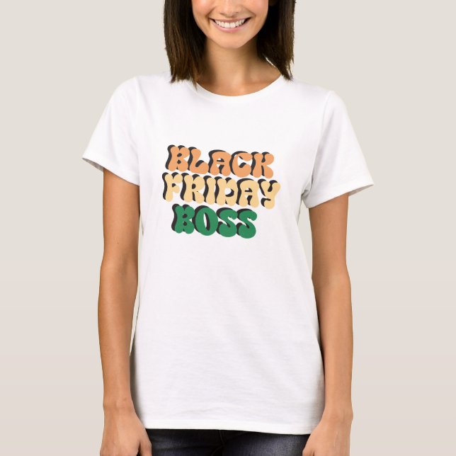 Camiseta Chefe da Black Friday Retro - Chefa Lady (Frente)