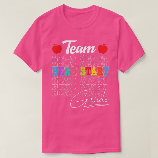 Camiseta Chefe Da Equipe Começa A Esquadrão De Volta Para P (Frente do Design)