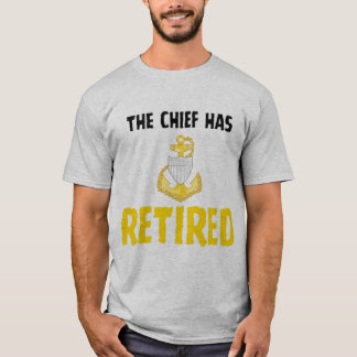 Camiseta Chefe da Guarda Costeira Aposentado