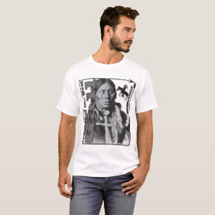 Camiseta Chefe da guerra de Hunkpapa Lakota da bílis