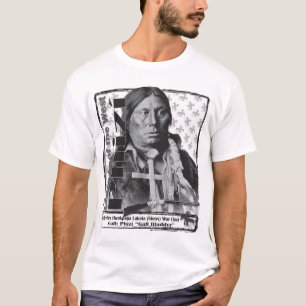 Camiseta Chefe da guerra de Phizí Hunkpapa Lakota