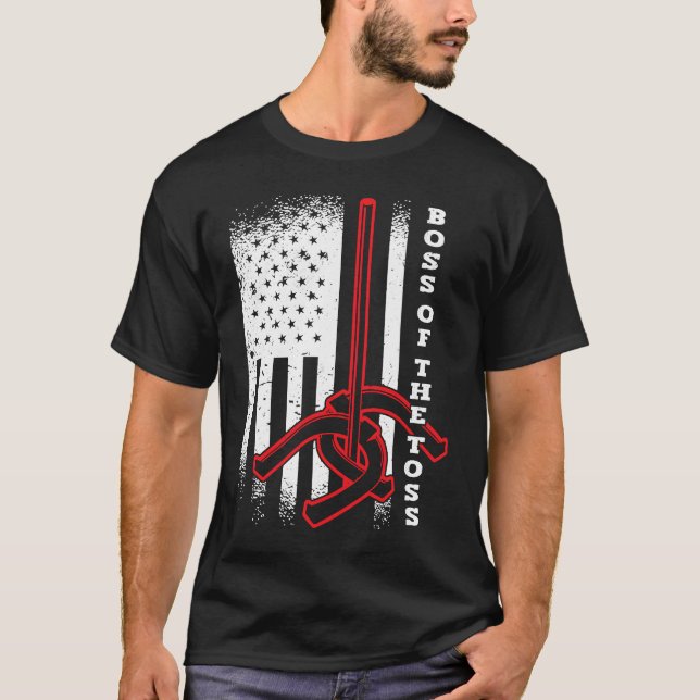 Camiseta Chefe Da Toss American USA FLag Horsfere Pitch (Frente)