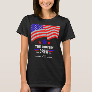 Camiseta Chefe Da Tripulação Prima 4 De Julho