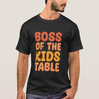 Camiseta Chefe Das Crianças Mesa Bonitas Garotos De Ação De