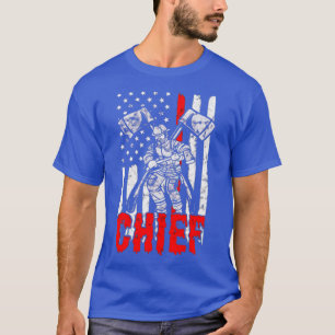 Camiseta Chefe de Bombeiro Thin Red Line