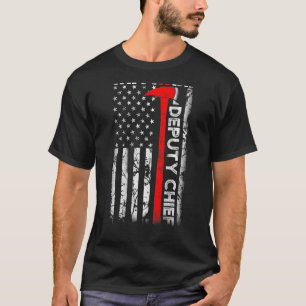 Camiseta Chefe de Bombeiros Adjunto aposentado Bombeiros U