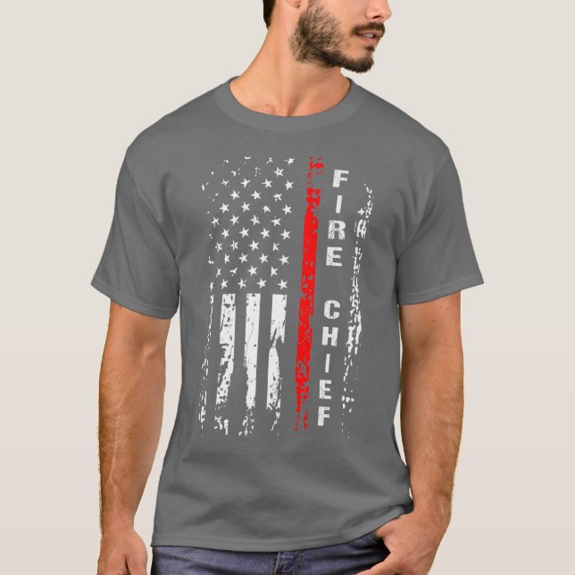 Camiseta Chefe de Bombeiros de Bombeiros (Frente)