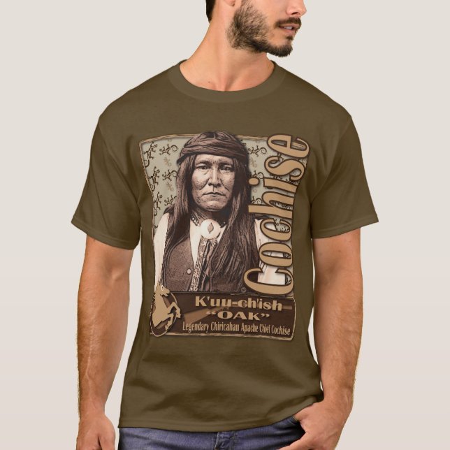 Camiseta Chefe de Cochise Chiricahua apache (Frente)