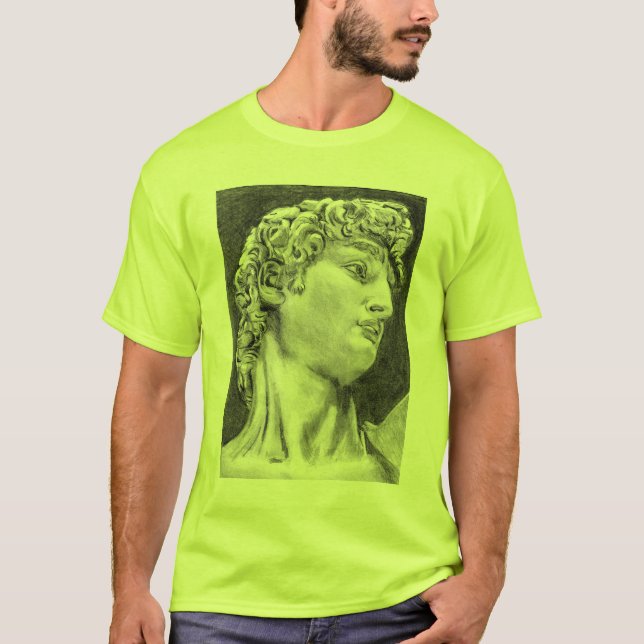 Camiseta Chefe de David por Michelangelo Work T-Shirt (Frente)