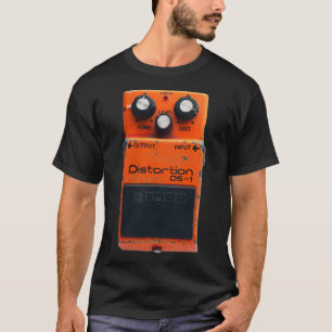 Camiseta Chefe de Distorção DS-1 Guitarra Pedal Clássica Vi