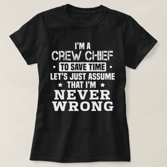 Camiseta Chefe de Equipe (Frente do Design)