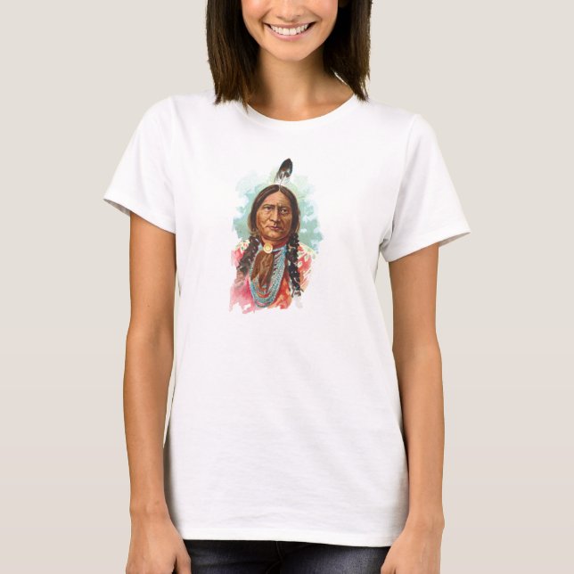 Camiseta Chefe de Hunkpapa Sioux: Assento Bull (Frente)
