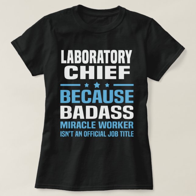 Camiseta Chefe de Laboratório (Frente do Design)