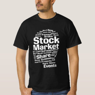Camiseta Chefe de Palavras do Mercado de Ações de Investido