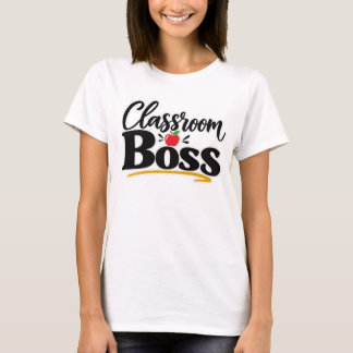 Camiseta Chefe de Sala de Aula Professor Divertido Tipograf