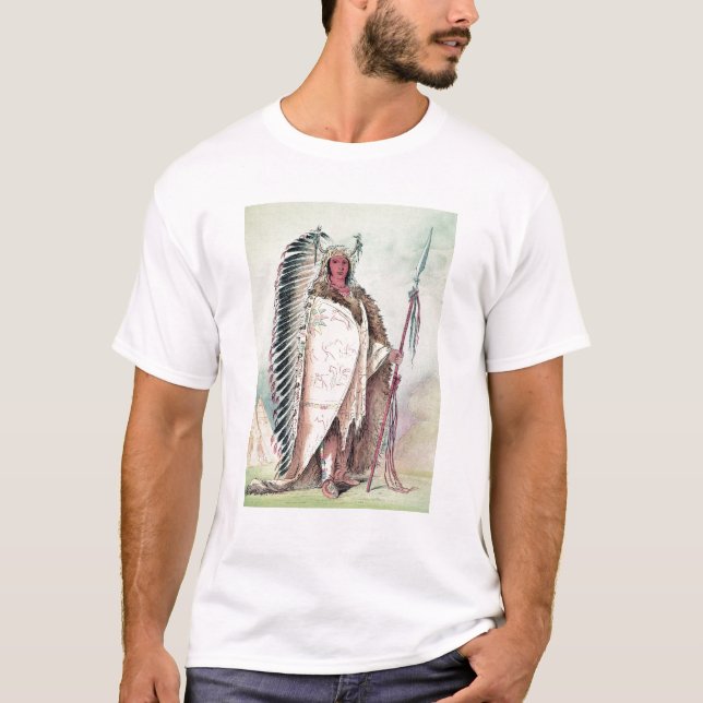 Camiseta Chefe de Sioux, 'o Rock preto (Frente)
