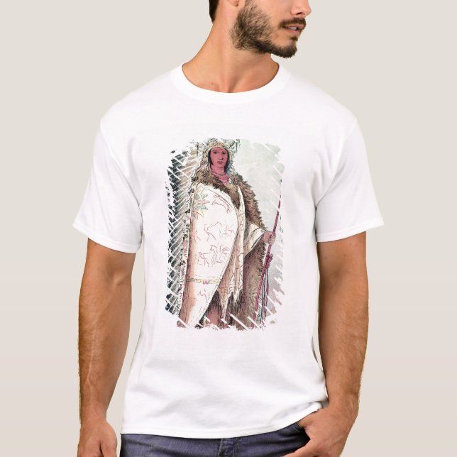 Camiseta Chefe de Sioux, 'o Rock preto (Frente)