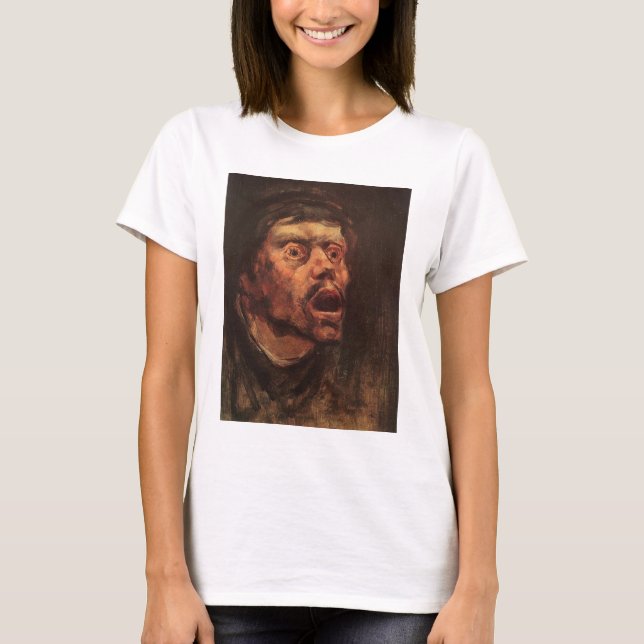 Camiseta Chefe de um Homem Irritado (Tristeza e Sofrimento) (Frente)