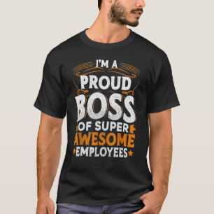 Camiseta Chefe Dia do Funcionário Apreciação do Escritório