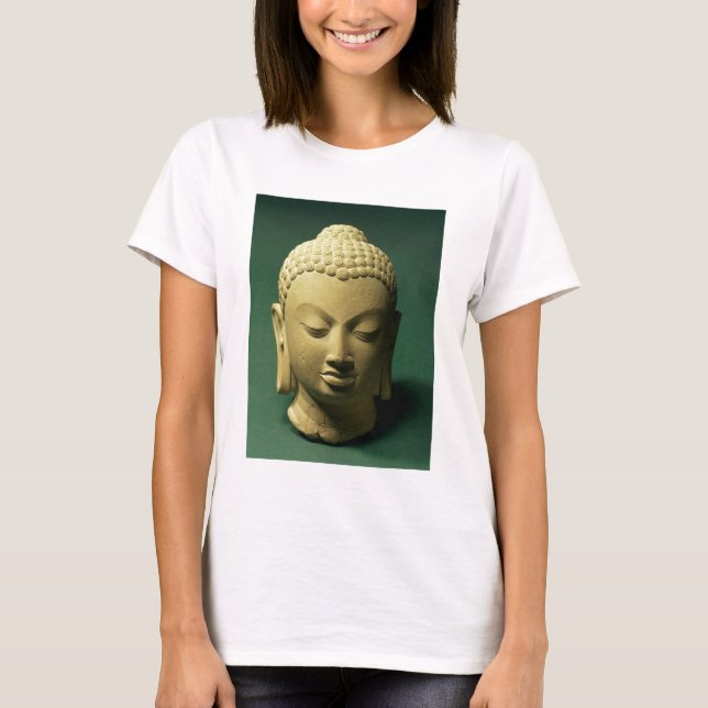 Camiseta Chefe do Buda, Sarnath (arenito) (Frente)