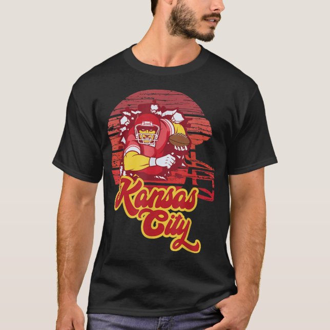 Camiseta Chefe do CHURRASCO de Capacetes Sunset, Retro de F (Frente)