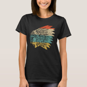Camiseta Chefe do Corpo Indiano Nativo Americano