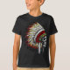 Camiseta Chefe do Crânio Indiano Nativo (Frente)