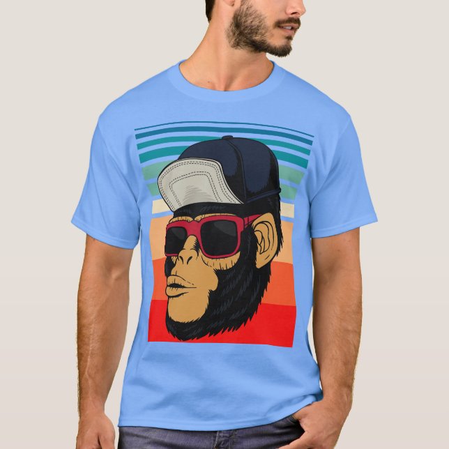 Camiseta Chefe do Macaco Chimp legal (Frente)