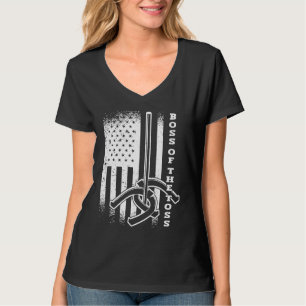 Camiseta Chefe do Toss Horsfere Pitching American USA F