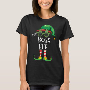 Camiseta Chefe Elf Correspondendo à Família Pjs Festa de Na