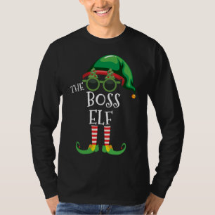 Camiseta Chefe Elf Correspondendo à Família Pjs Festa de Na