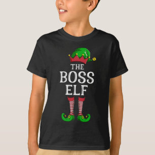 Camiseta Chefe Elf Matching Family Christmas Party Pajama