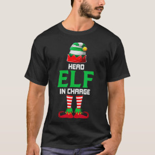 Camiseta Chefe Elf no Comando Festa de Natal Engraçado Paja