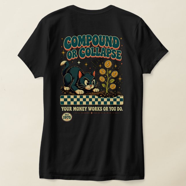 Camiseta Chefe Empresária Empreendedora - Presente de Dinhe (Postura das costas)