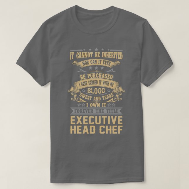 Camiseta Chefe Executivo Chefe De Gabinete Para Sempre O Ca (Frente do Design)
