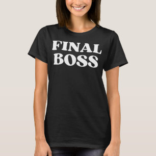 Camiseta Chefe Final Engraçado Citação Y2k Estética 2000s G