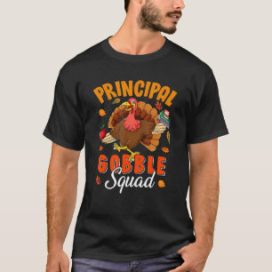 Camiseta Chefe Gobble Squad - Princípio de Ação de Graças à