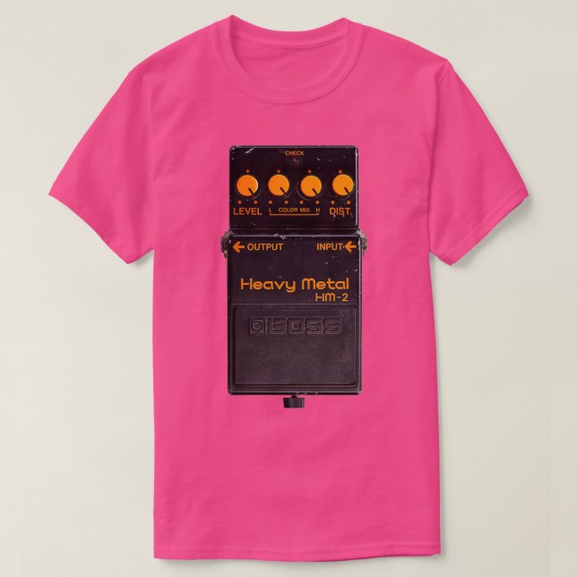 Camiseta Chefe HM2 Heavy Metal Guitar Pedal (Frente do Design)