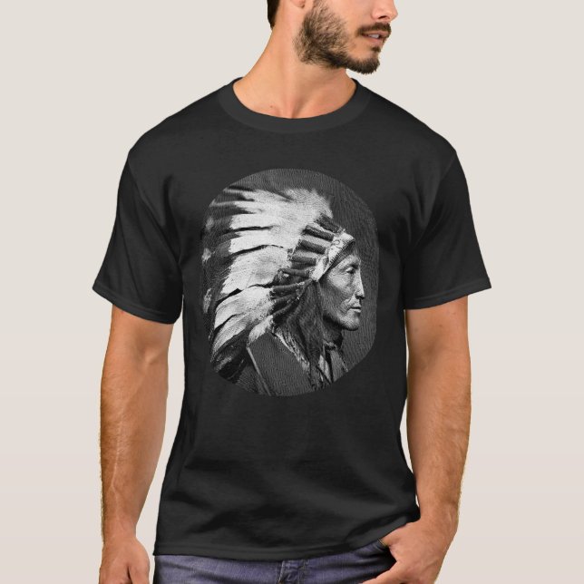 Camiseta Chefe indiano americano (Frente)