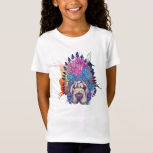 Camiseta Chefe indiano do nativo americano de Sharpei