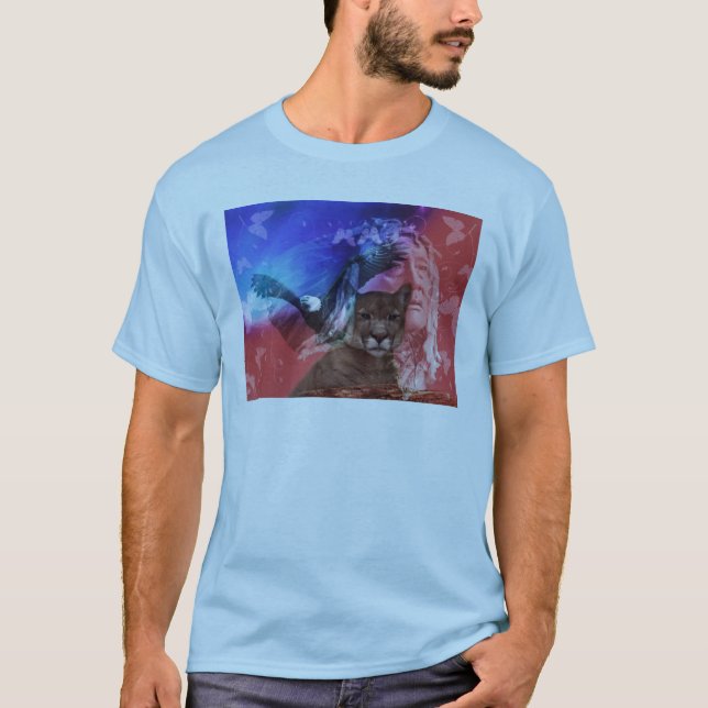 Camiseta Chefe Indígena Americano (Frente)