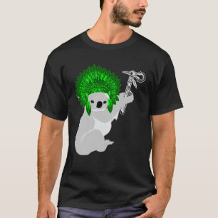 Camiseta Chefe Indígena Americano do Urso de Koala Eucalyp
