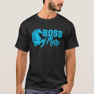 Camiseta Chefe Mare Equestrian cavalo dirigindo garotas por