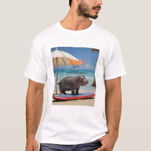 Camiseta Chefe na Vacation Moo Deng Series T-shirt