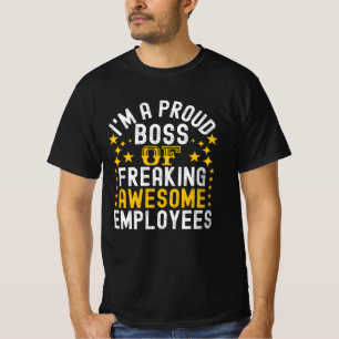Camiseta Chefe Orgulhoso De Empregados Adoráveis